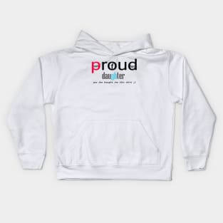 mom proud of her daughter Kids Hoodie